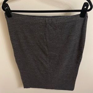 H&M Midi Skirt Size L Color Gray